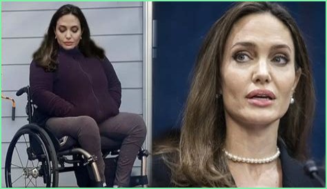 Angelina Jolie Wheelchair | Did Angelina Jolie Lose Her Leg