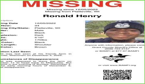 Ronald Henry Missing: Where Was He Last Seen? Case Update