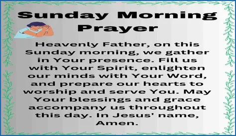 Unlock The Power Of Sunday Morning Prayer Images: Discoveries And Insights